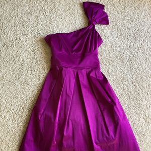 One-Shoulder Bow Party Dress